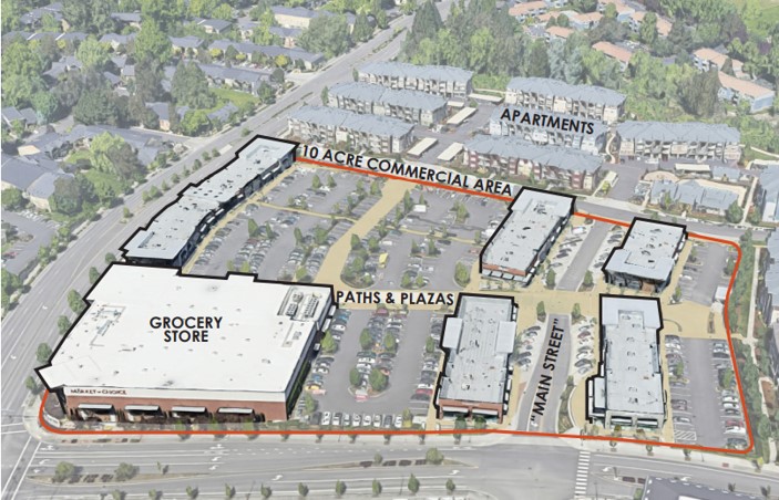 diagram of large commercial area