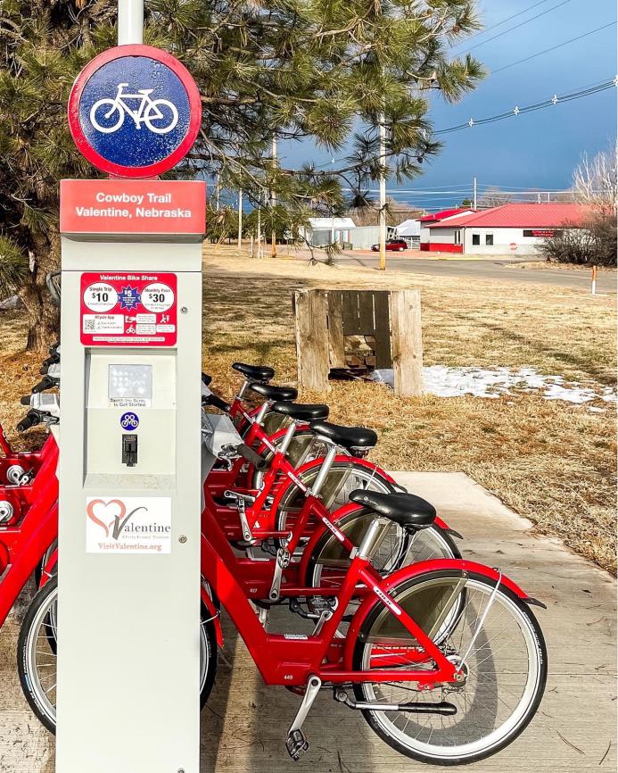 image of bike share station