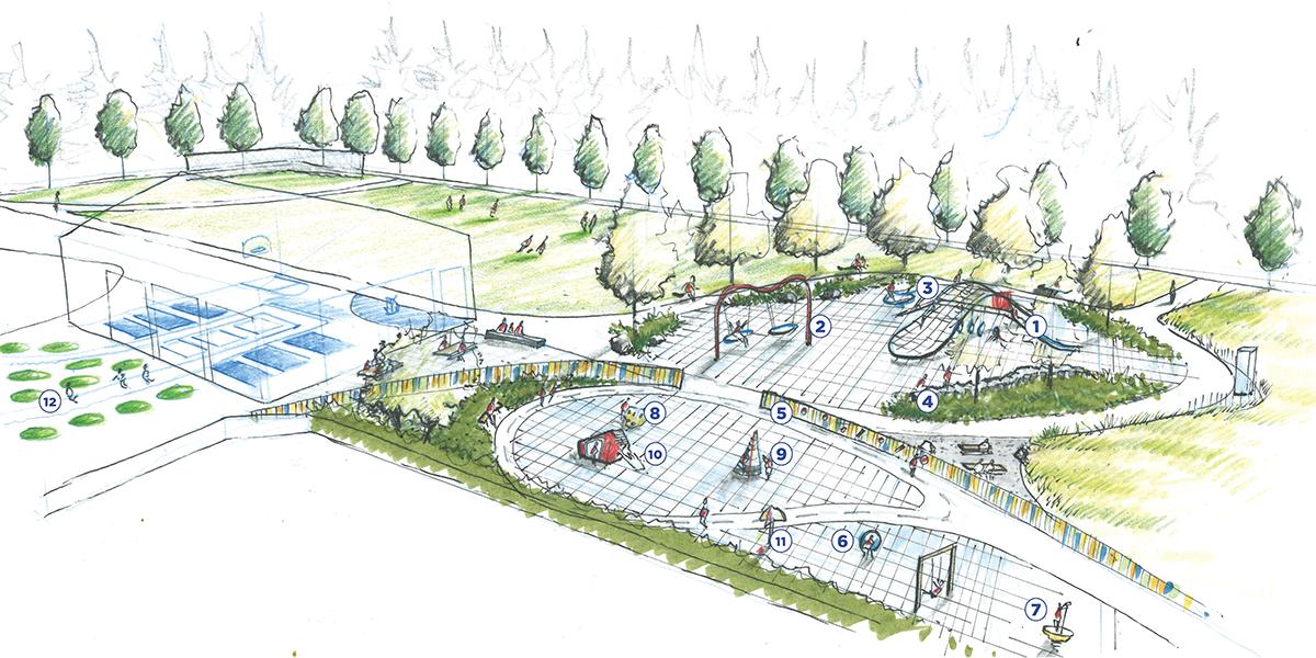 Concept illustration for option A: Game on!