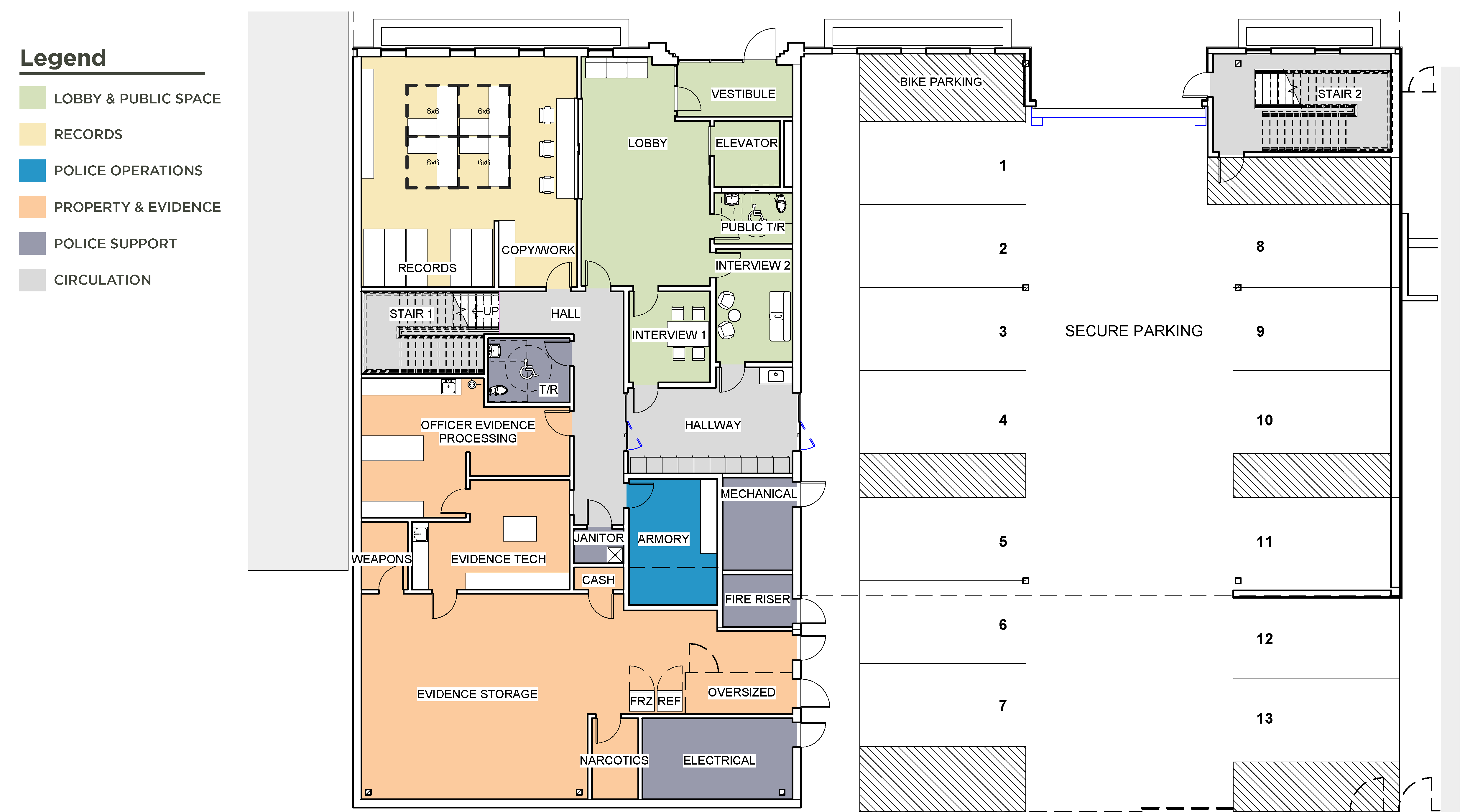 Proposed floor plan