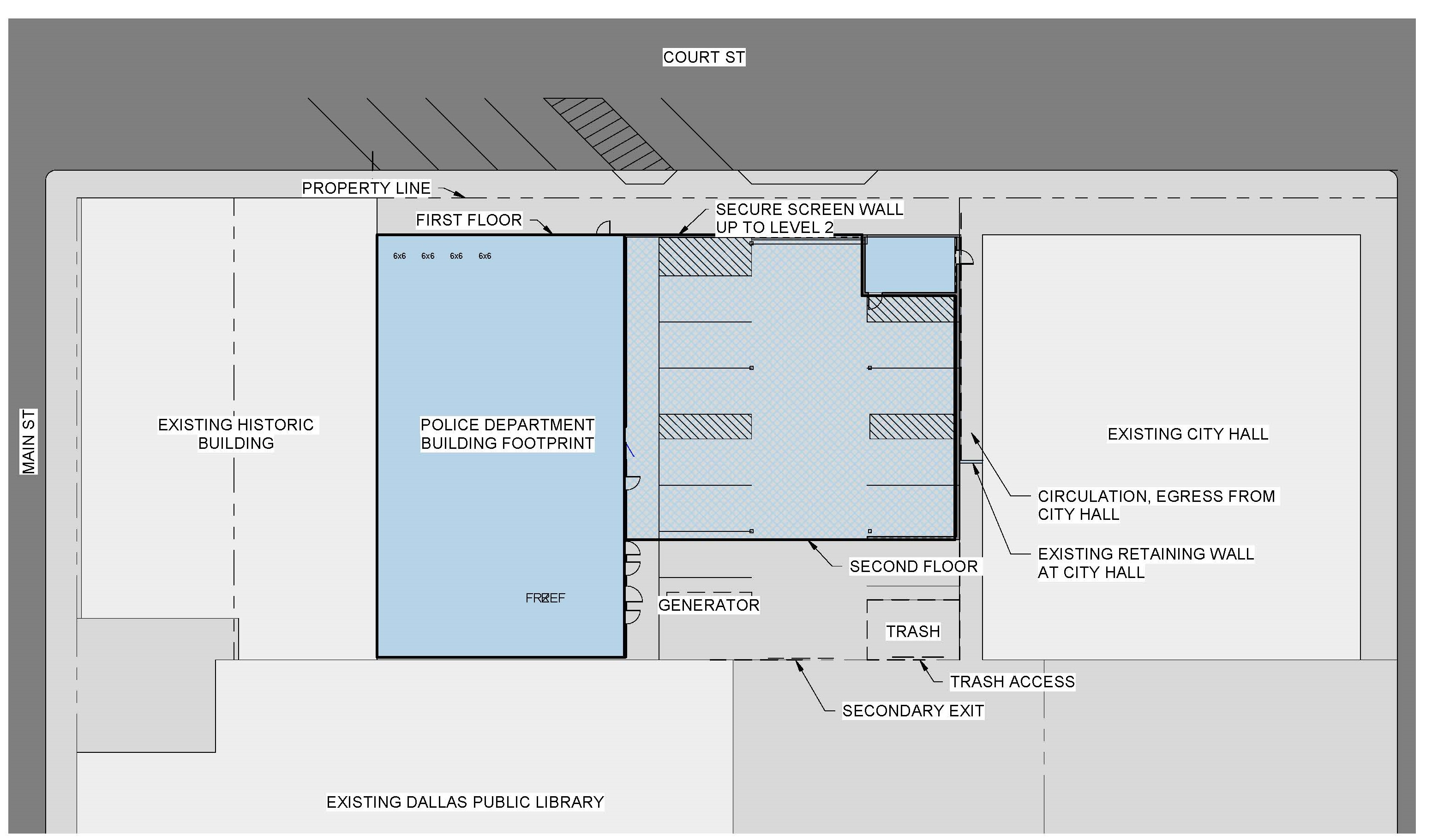 Proposed site plan