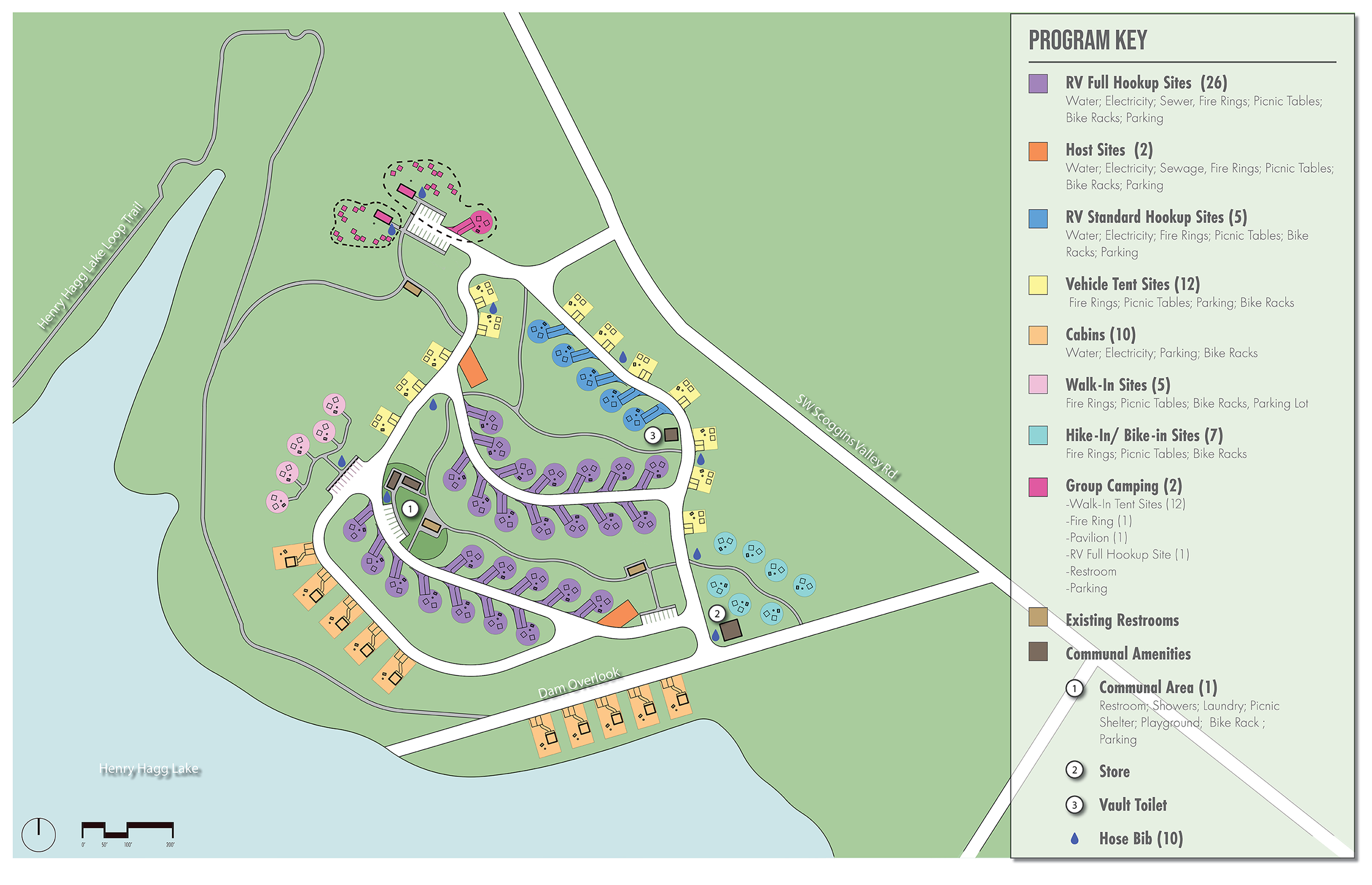 Map displaying the preferred concept