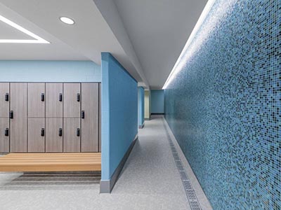 Larger locker rooms