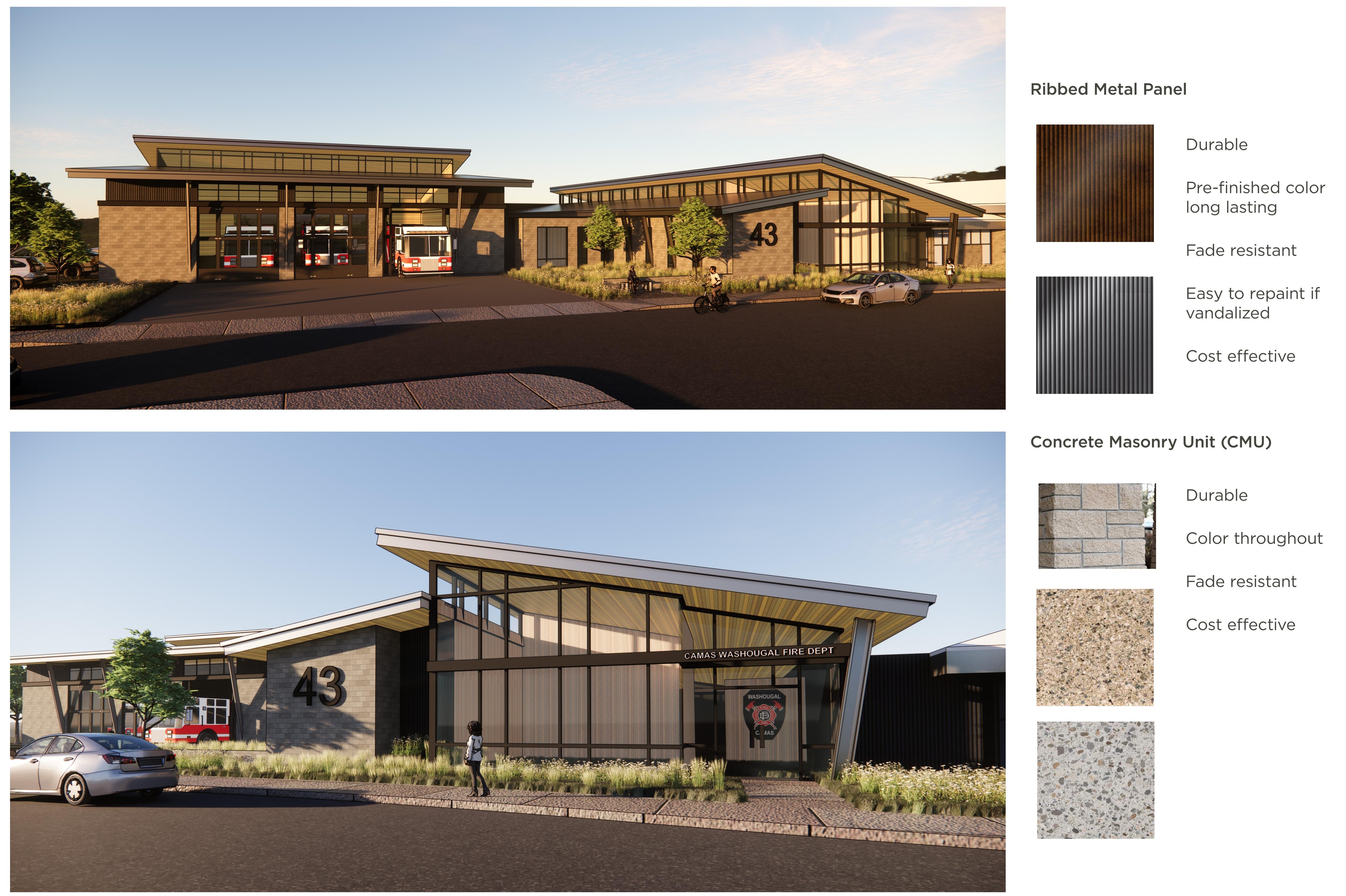 proposed exterior design and materials